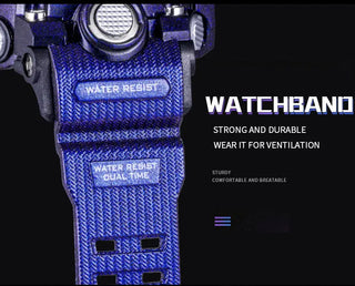 SMAEL Men Sport Watches Dual Time Digital Watch Quartz 50m Waterproof Watch Led Military Watch Sport 8035 Men Watches Wristwatch ALODIA STORE