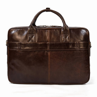 MAHEU Retro Laptop Briefcase Bag Genuine Leather Handbags Casual 15.6 Pad Bag Daily Working Tote Bags Men Male bag for documents ALODIA STORE
