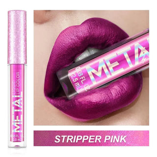 Lips Makeup Glitter Liquid Lipstick Waterproof Shiny Shimmer Metallic Lip Gloss Tint Long Lasting Lipgloss Cosmetics ALODIA STORE