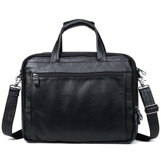 Large Men Leather Handbgs Male Genuine Leather Business Travel Brifcases Bag Men's 15.6 Inch Laptop Shoulder Bag Business A4 Bag ALODIA STORE
