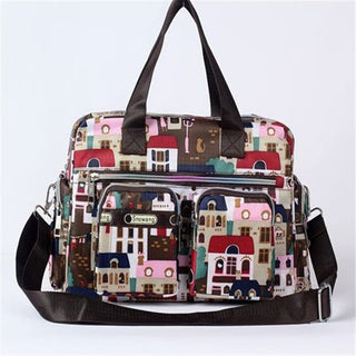 Ladies LargeCapacity Waterproof Tote Bag Flower ALODIA STORE