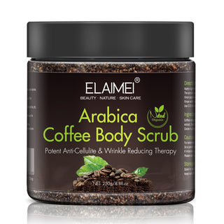New Coffee Scrub Dual Body Scrub Cream Facial Dead Sea Salt For Exfoliating Whitening Moisturizing Treatment Acne ALODIA STORE