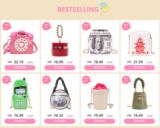 ENJOININ Chinese Takeout Box Purse Pu Leather Women ALODIA STORE