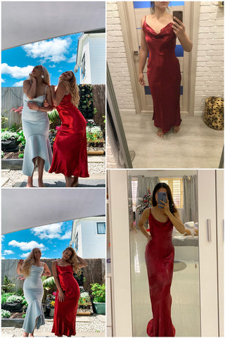 JULISSA MO Sexy Spaghetti Strap Backless Summer Dress Women Satin Lace Up Trumpet Long Dress Elegant Bodycon Party Dresses 2023 ALODIA STORE