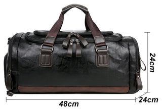 Men Quality Leather Travel Bags Carry on Luggage Bag Men Duffel Bags Handbag Casual Traveling Tote Large Weekend Bag Hot XA631ZC ALODIA STORE
