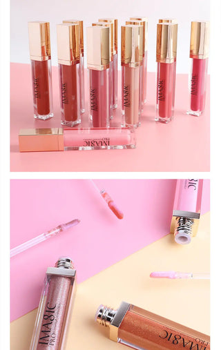 IMAGIC Lipgloss Matte 20 Colors Lip Gloss Velvety Lipstick Liquid Matte Waterproof Lip Tint Full & rich Sexy Lip Makeup Cosmetic ALODIA STORE