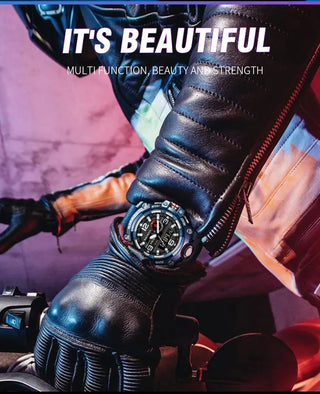 SMAEL Men Sport Watches Dual Time Digital Watch Quartz 50m Waterproof Watch Led Military Watch Sport 8035 Men Watches Wristwatch ALODIA STORE