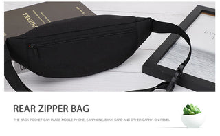 TINYAT New Men Casual Waist Pack Bag Brand Canvas Shoulder Fanny Packs Women Belt Bag Pouch For Money Phone Black Bum Hip Bag ALODIA STORE