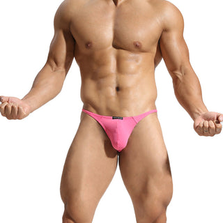 Thongs Men's Underwear T Back G String Briefs Sexy Breathable Solid Lingerie Jockstrap Men Panties Thong ALODIA STORE