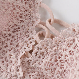Fashion Female Bra Aet Sexy Lace Tube Top Women Gather Bra Panties Underwear Set ALODIA STORE