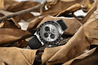 PAGANI DESIGN Top Brand New Rubber Strap Chronograph Watch Men Quartz Wristwatch Luxury Sapphire Glass Sports Watch Men Relogio ALODIA STORE