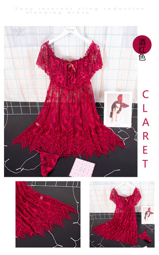 Lingerie Ladies Sexy lace Nightdress M-3XL ALODIA STORE