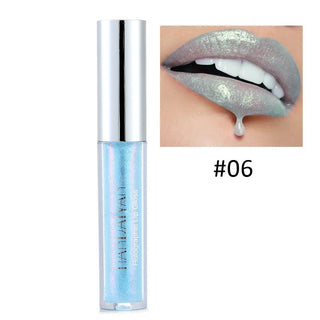 Plump Lip Gloss Lips Makeup Waterproof Long Lasting Holographic Mermaid Lip Tint Nude Moisturizer Glossy Glitter Liquid Lipstick ALODIA STORE