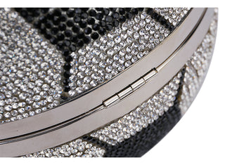 Luxury Basketball Diamond Party Evening Bag Purses and Handbag for Women Ball Shape Shoulder Bag Clutch Designer Crossbody Bag ALODIA STORE