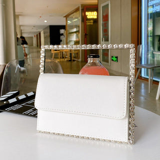 Luxury Colored Diamond Half Moon Women Purses and Handbags Evening Bag Serpentine Designer Party Clutch Bag Chic Wedding Bag ALODIA STORE