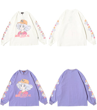 EXTREME Long Sleeve Women's Harajuku Cute Kawaii Clothes Oversized ALODIA STORE