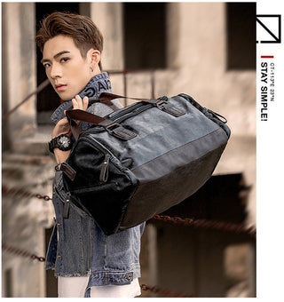 Men Quality Leather Travel Bags Carry on Luggage Bag Men Duffel Bags Handbag Casual Traveling Tote Large Weekend Bag Hot XA631ZC ALODIA STORE