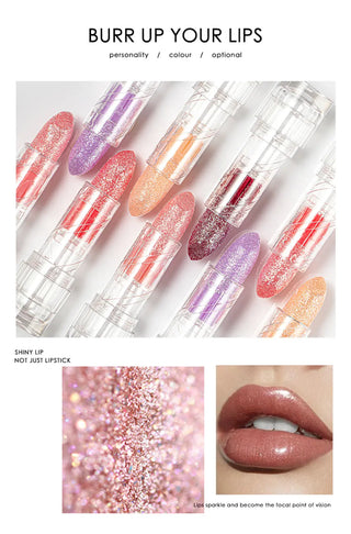 QIBEST Newest Lip Balm Wholesale Lip Care Lip Plumper Moisturizing Lip Balm Color Changing Lip Balm Glitter Lip Balm For Girl ALODIA STORE