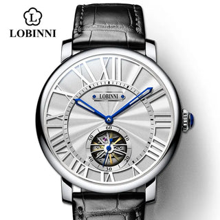 Switzerland Luxury Brand Men Skeleton Watch Leather Seagull Movement Automatic Men Watch Business relogios masculino Waterproof ALODIA STORE
