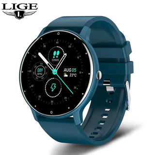 LIGE New Women Smart Watch Men Real-Time Activity Tracker Heart Rate Monitor Sports Ladies Smart Watch Men For Android IOS ALODIA STORE