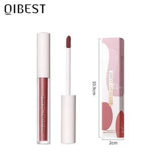 QIBEST Waterproof Liquid Lipstick Lips Makeup Lip Gloss Long Lasting 8 Colors Nude Cosmetic Makeup Matte Lipgloss Lip Tint Matte ALODIA STORE