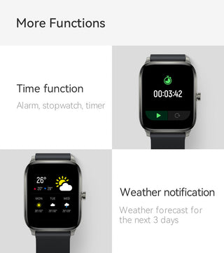 HAYLOU GST Smart Watch Men Women Watch Blood Oxygen Heart Rate Sleep Monitor 12 Sport Models Custom Watch Face Global Version ALODIA STORE