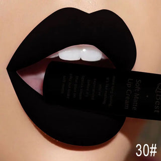 QIBEST Liquid Lipstick Waterproof Lip Gloss 34 Colors Matte Lipstick Long lasting Lipgloss Cosmetics Lips Makeup Nude Maquiagem - Alodia Store
