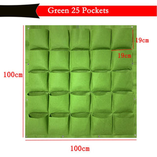 NEW Wall Hanging Pockets Planting Bags Flower Pot Waterproof Grow Bag Garden Planter Vertical Suculentas Plant Pot Home Decor ALODIA STORE