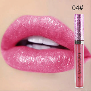 Plump Lip Gloss Lips Makeup Waterproof Long Lasting Holographic Mermaid Lip Tint Nude Moisturizer Glossy Glitter Liquid Lipstick ALODIA STORE