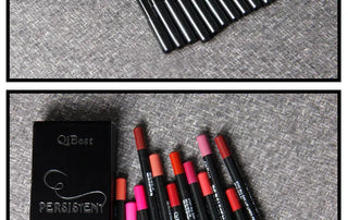 QIBEST 12Colors Lip Liner Lip Makeup Long-lasting Matte Lipliner Pencil Waterproof Moisturizing Lipstick Contour Cosmetics TSLM2 ALODIA STORE