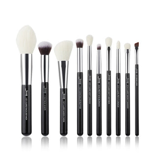 Jessup Makeup Brushes 10pcs Makeup Brush Natural ALODIA STORE