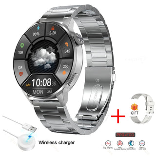 New 390*390 HD Screen NFC Smart Watch Men Bluetooth Call Sport GPS Track Watch Custom Dial Heart Rate ECG PPG Smartwatch For Men ALODIA STORE