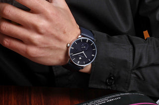 Famous Brand WWOOR Watch Men Luxury Casual Quartz Watches For Men Sports Business Leather Wrist Watch Men Relogio Masculino ALODIA STORE