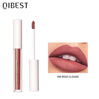 QIBEST Waterproof Liquid Lipstick Lips Makeup Lip Gloss Long Lasting 8 Colors Nude Cosmetic Makeup Matte Lipgloss Lip Tint Matte ALODIA STORE
