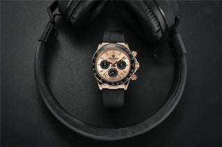 PAGANI DESIGN Top Brand New Rubber Strap Chronograph Watch Men Quartz Wristwatch Luxury Sapphire Glass Sports Watch Men Relogio ALODIA STORE