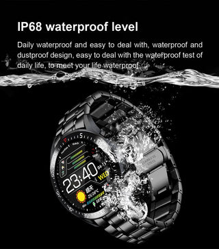LIGE New Steel Band Digital Watch Men Sport Watches Electronic LED Male Wrist Watch For Men Clock Waterproof Bluetooth Hour ALODIA STORE
