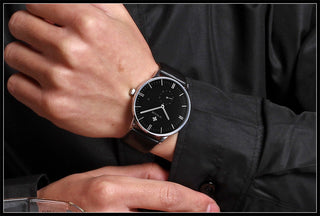 Famous Brand WWOOR Watch Men Luxury Casual Quartz Watches For Men Sports Business Leather Wrist Watch Men Relogio Masculino ALODIA STORE