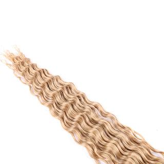 Full Star Crochet Hair Pink Ombre Blonde Ocean Wave 32 Inch Synthetic Hair 100g Soft Braiding Hair Extensions Deep Wave Twist ALODIA STORE