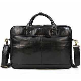 MAHEU Retro Laptop Briefcase Bag Genuine Leather Handbags Casual 15.6 Pad Bag Daily Working Tote Bags Men Male bag for documents ALODIA STORE