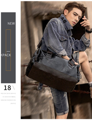 Men Quality Leather Travel Bags Carry on Luggage Bag Men Duffel Bags Handbag Casual Traveling Tote Large Weekend Bag Hot XA631ZC ALODIA STORE