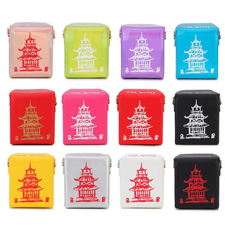 ENJOININ Chinese Takeout Box Purse Pu Leather Women ALODIA STORE