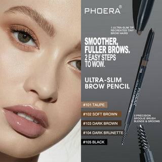 PHOERA eyebrow brush 5 Color Double Ended ALODIA STORE