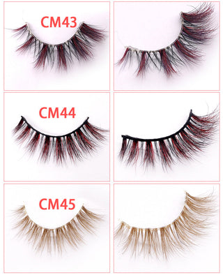 New color 3D mink lashes extension ALODIA STORE