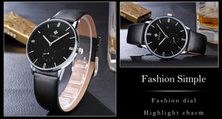 Famous Brand WWOOR Watch Men Luxury Casual Quartz Watches For Men Sports Business Leather Wrist Watch Men Relogio Masculino ALODIA STORE