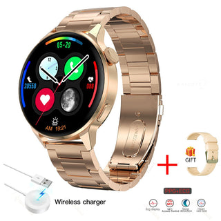 New 390*390 HD Screen NFC Smart Watch Men Bluetooth Call Sport GPS Track Watch Custom Dial Heart Rate ECG PPG Smartwatch For Men ALODIA STORE