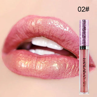 Plump Lip Gloss Lips Makeup Waterproof Long Lasting Holographic Mermaid Lip Tint Nude Moisturizer Glossy Glitter Liquid Lipstick ALODIA STORE