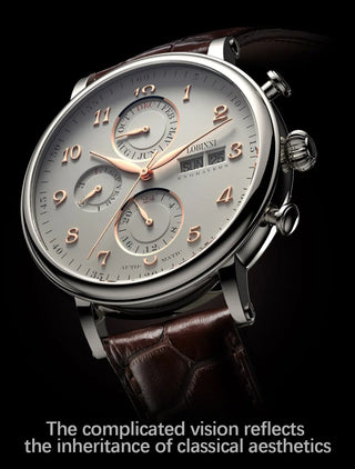 LOBINNI Luxury Mechanical Gear Watch Men gift Seagull Movement Automatic Black Self Winder Sapphire Watch Brand Men Metal Bezel ALODIA STORE