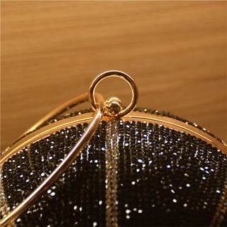 Luxury Basketball Diamond Party Evening Bag Purses and Handbag for Women Ball Shape Shoulder Bag Clutch Designer Crossbody Bag ALODIA STORE