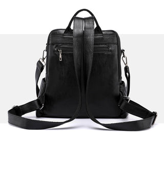 New Women Backpacks Soft Leather Fashion Casual Tassel ALODIA STORE