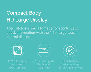 HAYLOU GST Smart Watch Men Women Watch Blood Oxygen Heart Rate Sleep Monitor 12 Sport Models Custom Watch Face Global Version ALODIA STORE